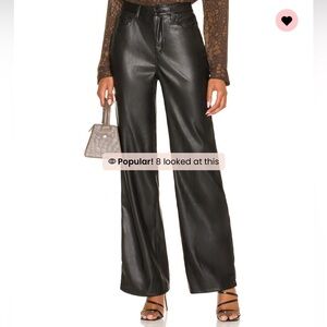 BRAND NEW NWT revolve black leather pants!